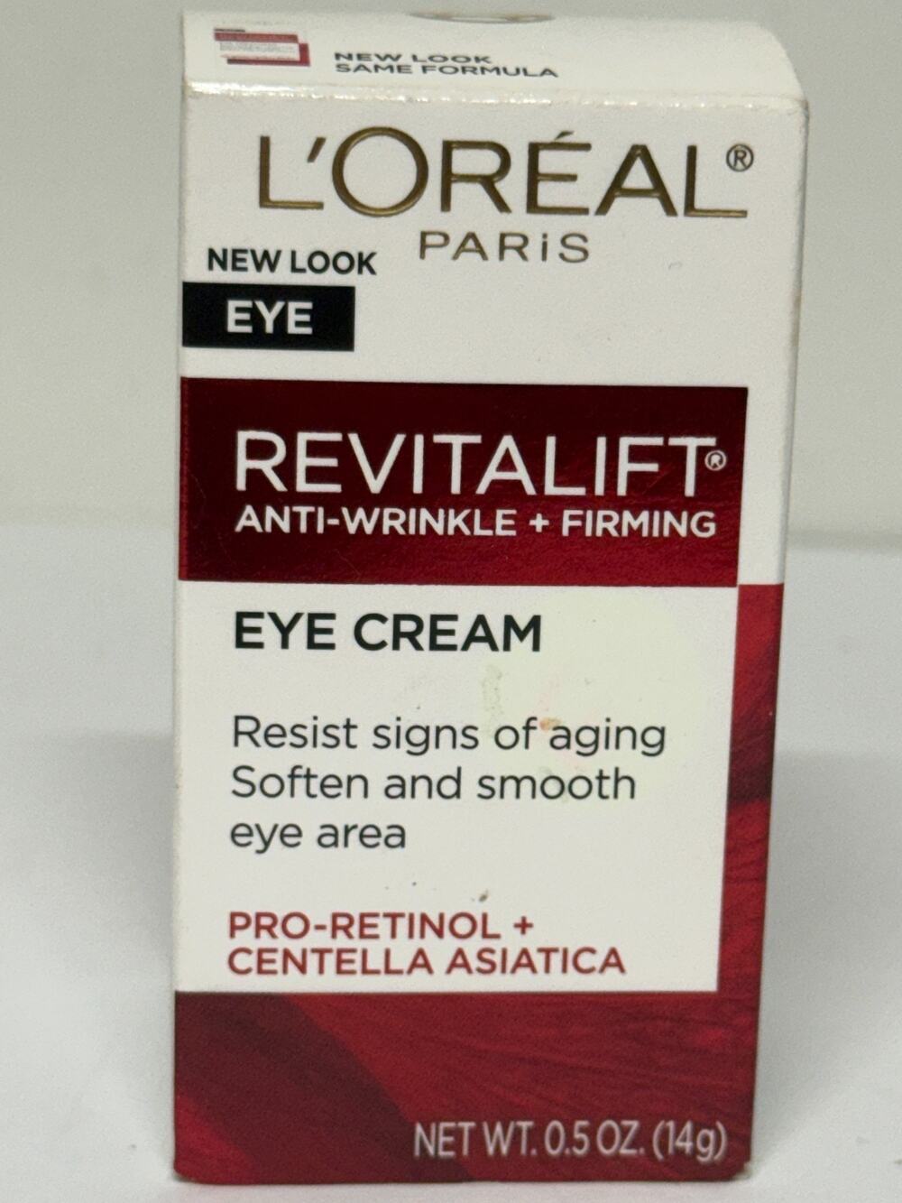 L'Oreal Revitalift Anti-Wrinkle Firming Eye Cream Pro-Retinol 0.5 oz NEW